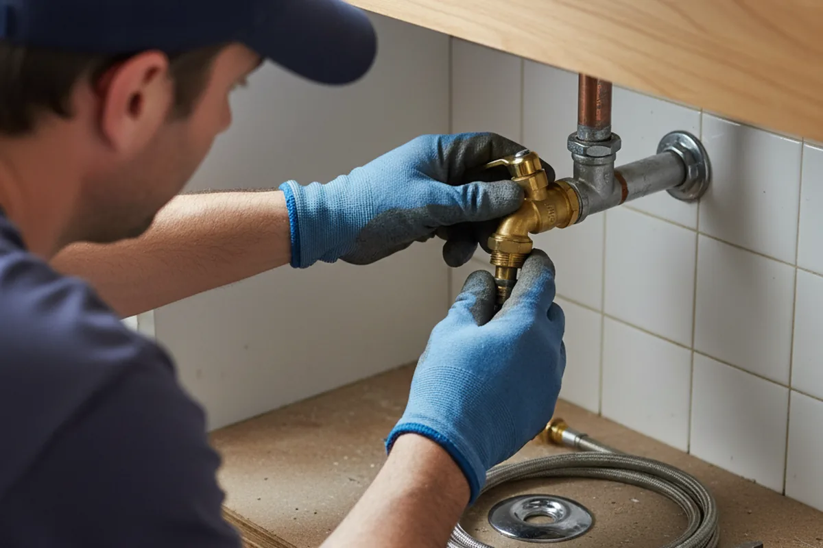 Shutoff valve and fitting work during Emergency Plumbing in Delray Beach